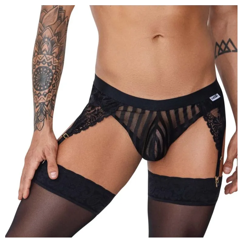 CandyMan String Porte-Jarretelles Turan Noir
